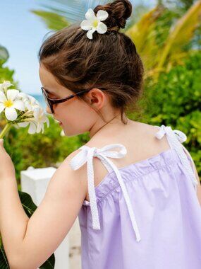 NEW Beaufort Bonnet Company Lainey's Little Top Lavender White Seersucker 18-24